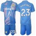 Aston Villa Emiliano Martinez #23 Keeper Tredjedraktsett Barn 2024-25 Kortermet (+ Korte bukser)